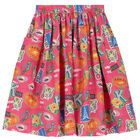Girls Pink Logo Skirt, 1, hi-res