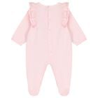 Baby Girls Pink Logo Babygrow, 2, hi-res