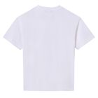 Boys White Cotton T-Shirt, 1, hi-res