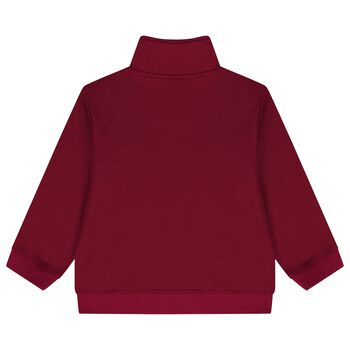 Girls Burgundy Logo Sweatshirt