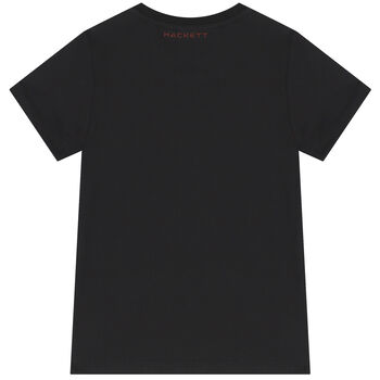 Boys Black Aston Martin Logo T-Shirt
