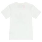 White & Green Trefoil Logo Shorts Set, 1, hi-res