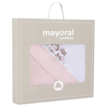 Baby Girls Pink Hooded Towel