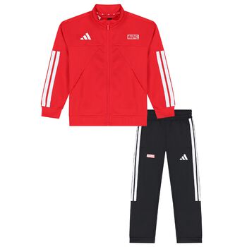 Red & Black Marvel Logo Tracksuit