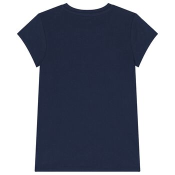 Girls Blue Logo T-Shirt