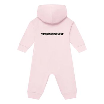 Girls Pink Logo Softskin Baby Romper