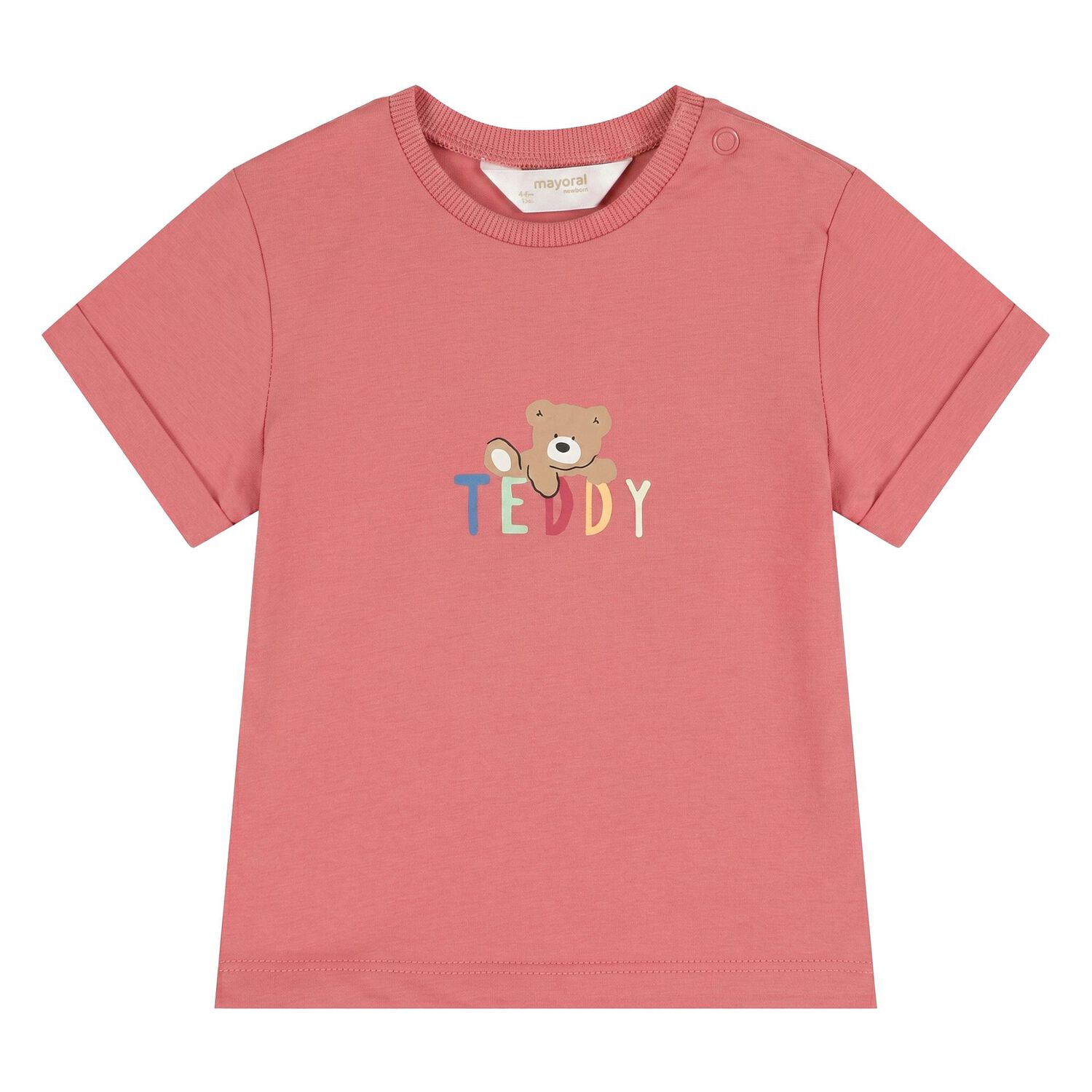 Baby Boys Orange & Ivory Teddy Bear Shorts Set, 1, hi-res