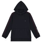 Boys Navy Blue Logo Hooded Top, 1, hi-res