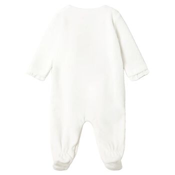 Baby Girls White Clouds Babygrow