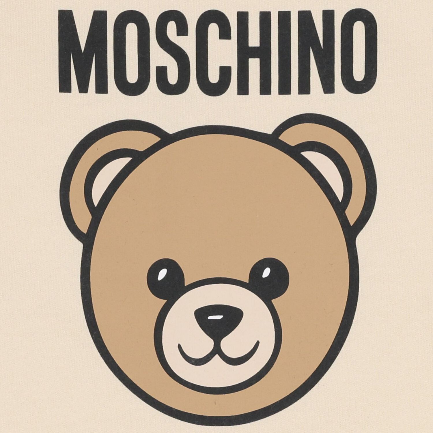 Beige Teddy Bear Logo Baby Blanket, 2, hi-res