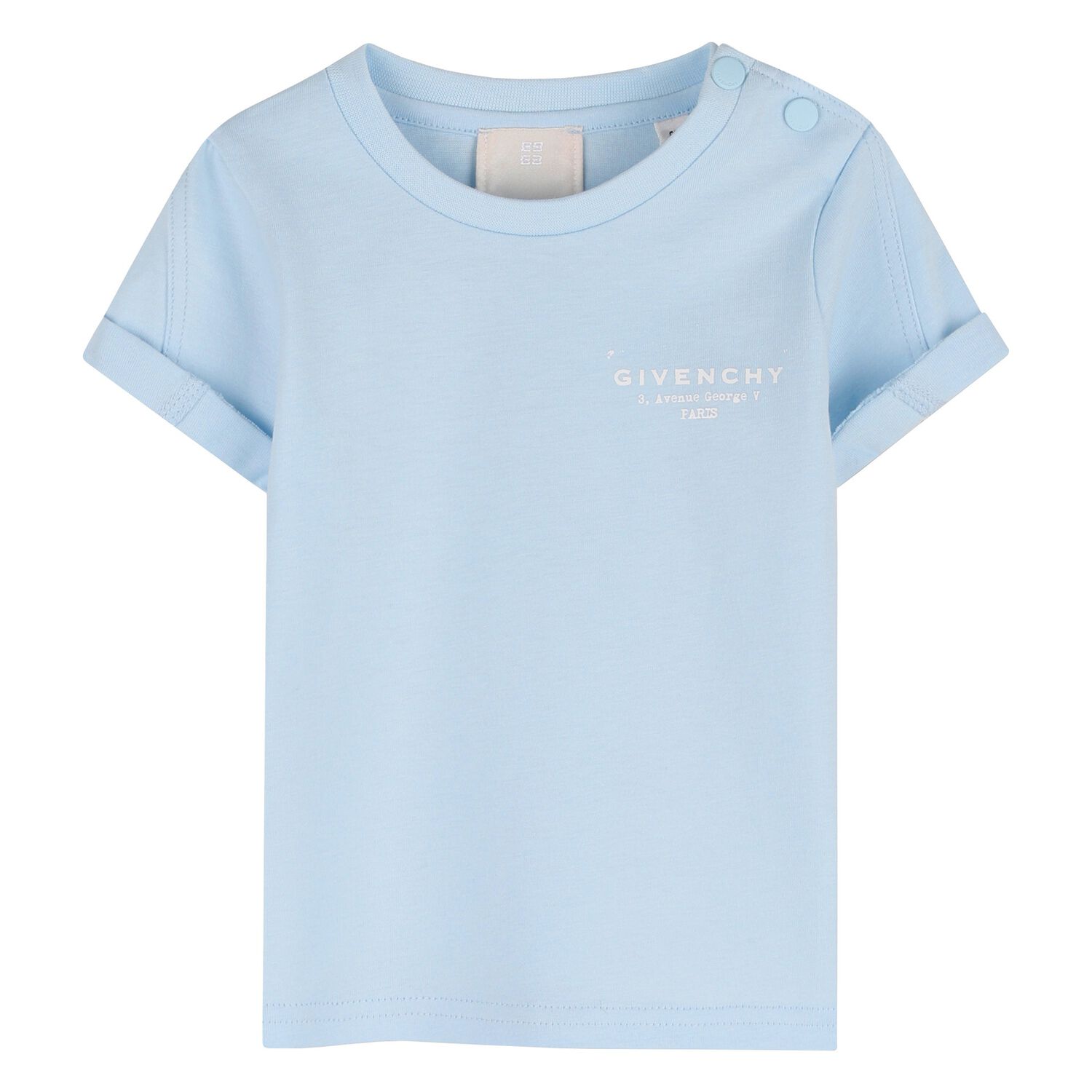 Younger Boys Blue Logo T-Shirt, 1, hi-res