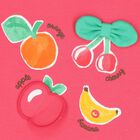 Younger Girls Pink Fruits T-Shirt, 1, hi-res
