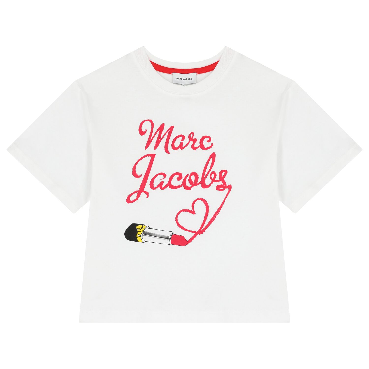 Girls White Logo T-Shirt, 1, hi-res