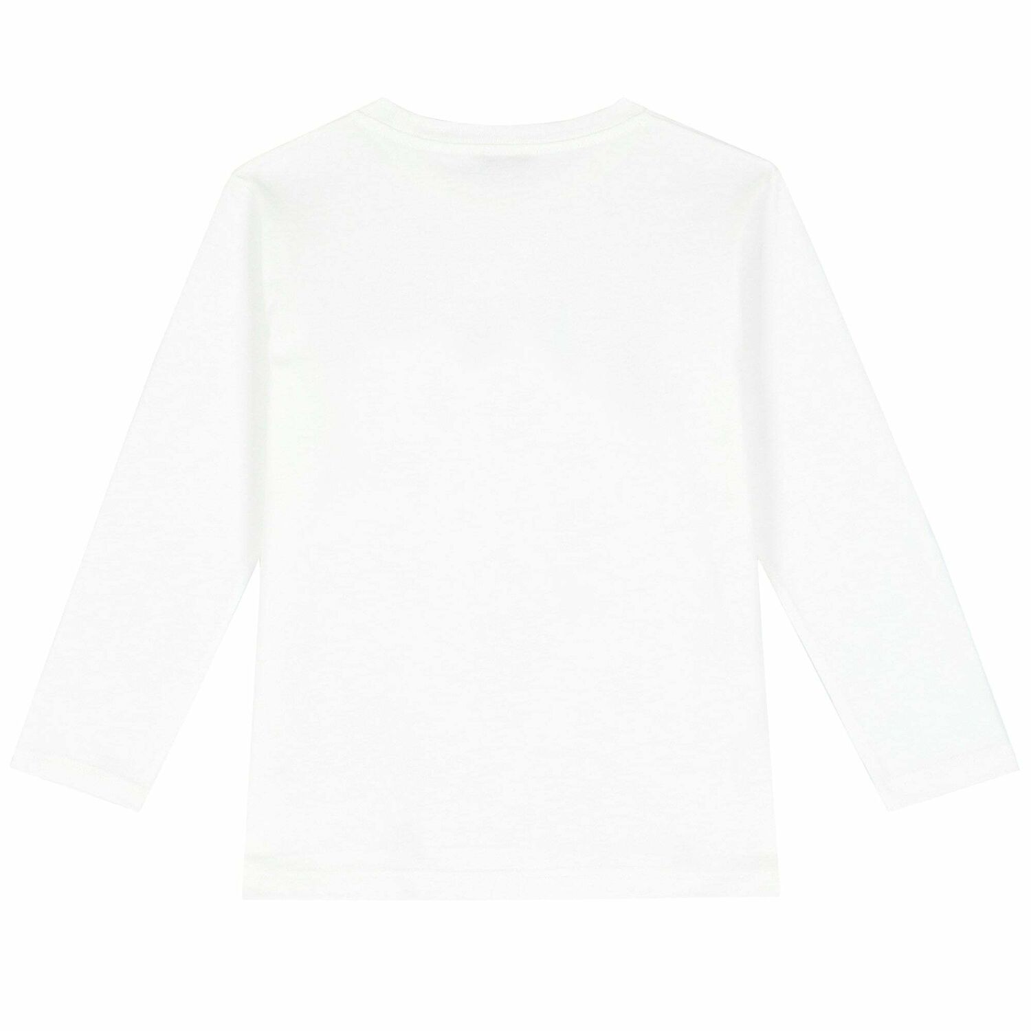 Boys White Long Sleeve Top, 1, hi-res