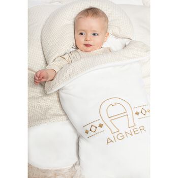 Ivory & Gold Logo Baby Nest