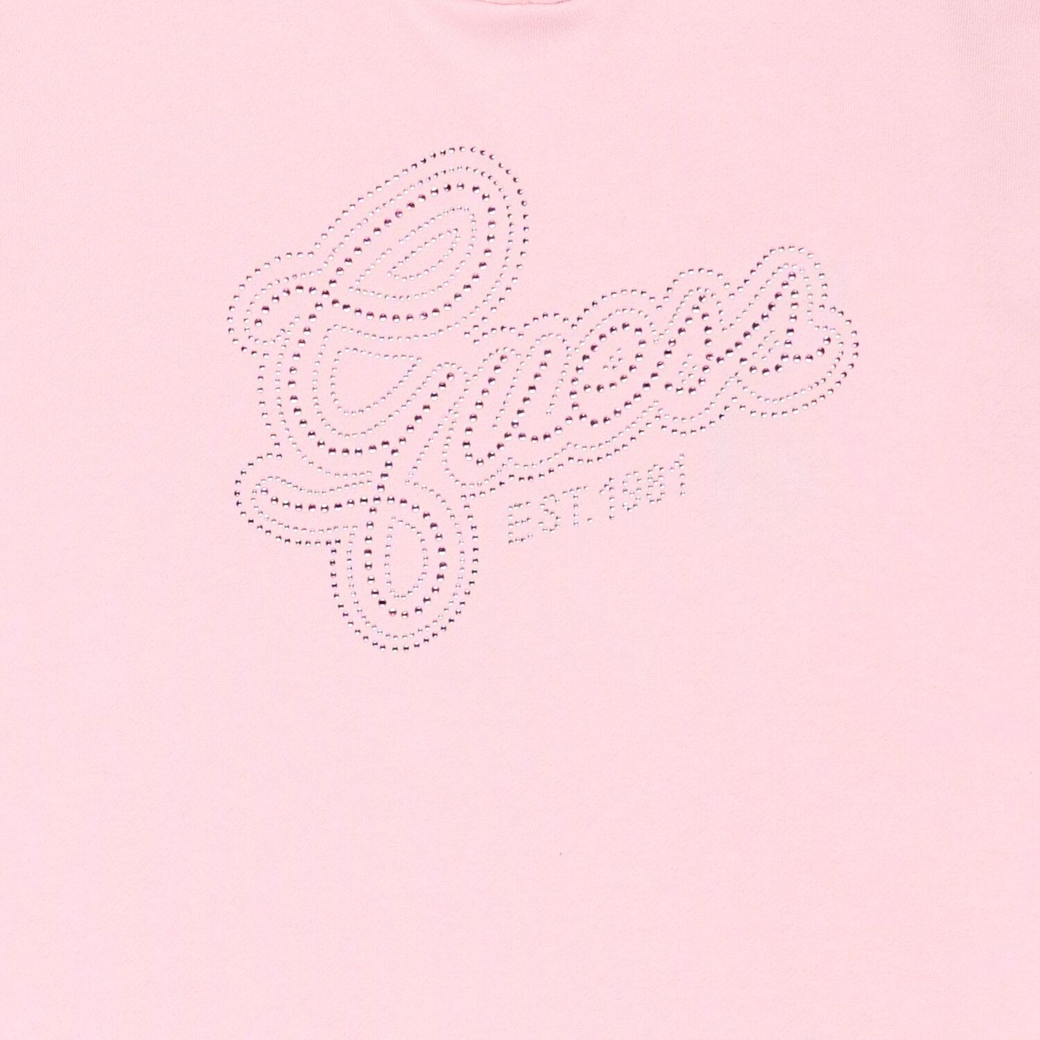 Girls Pink Embellished Logo Hooded Dress, 1, hi-res