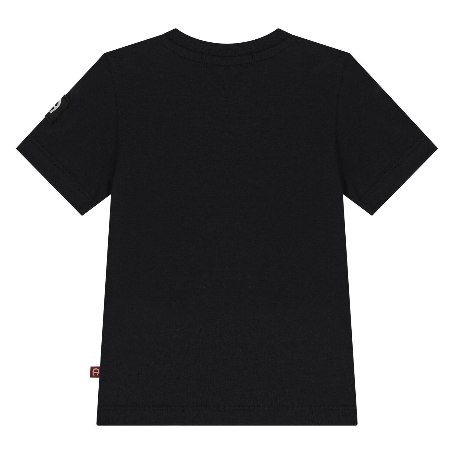 Younger Boys Black Logo T-Shirt, 2, hi-res image number null