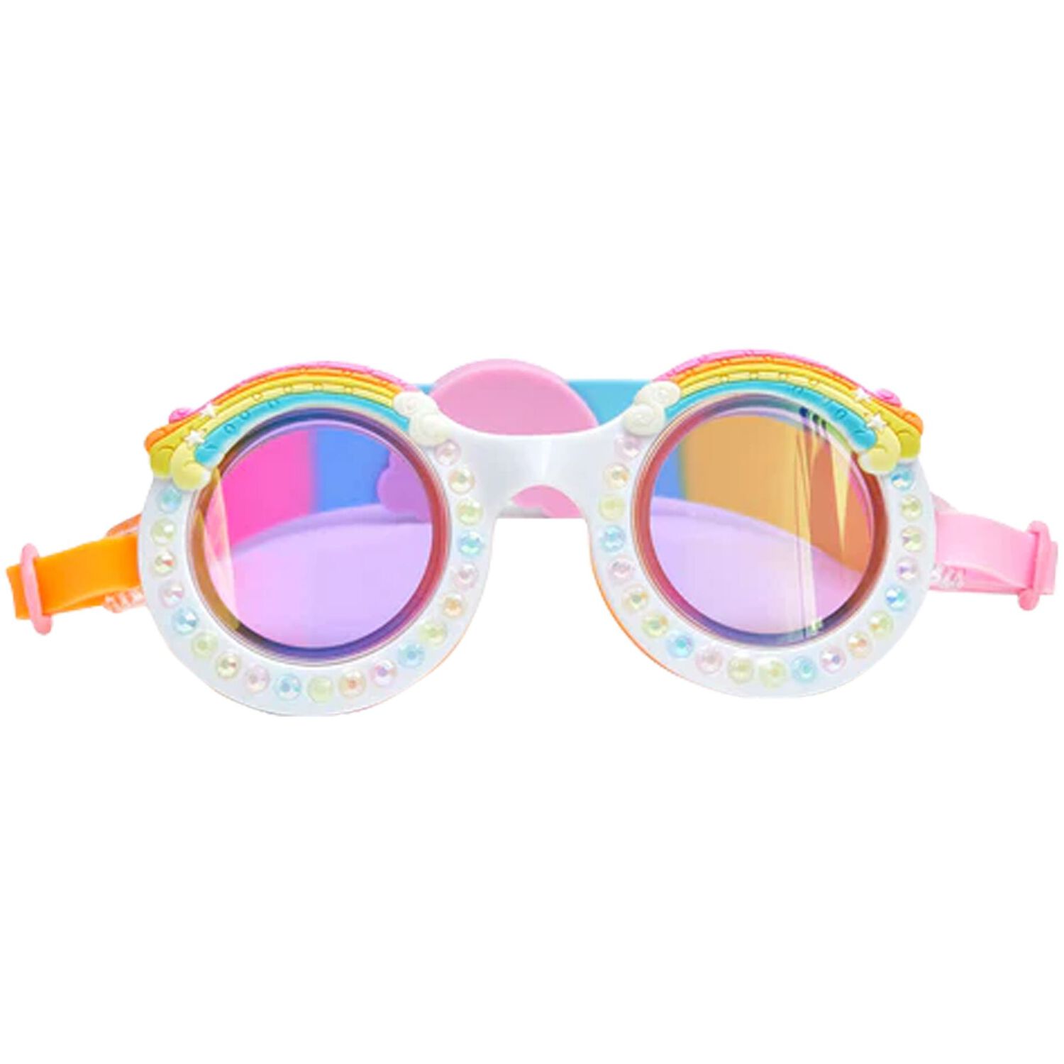 Girls Rainbow Swimming Goggles, 1, hi-res image number null