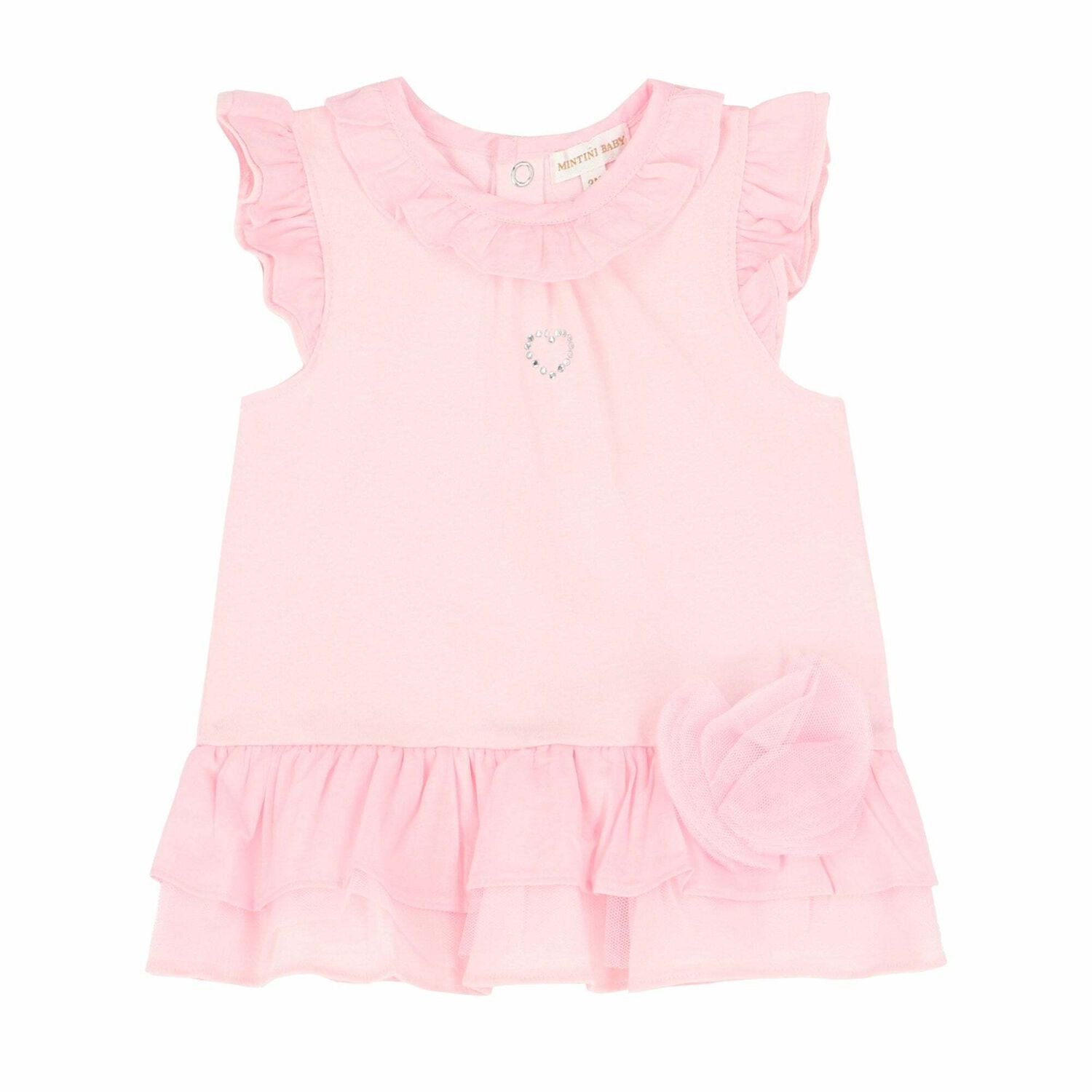 Baby Girls Pink Dress Set, 1, hi-res