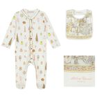Baby Girls Ivory & Pink Carousel Babygrow Gift Set, 1, hi-res