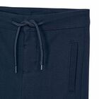 Boys Navy Blue Joggers, 1, hi-res