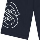 Younger Boys Navy Blue Logo Shorts, 2, hi-res