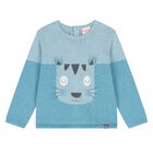 Younger Boys Blue & Grey Tracksuit, 1, hi-res