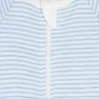 Baby Boys White & Blue Babygrows ( 4 Pack ), 1, hi-res