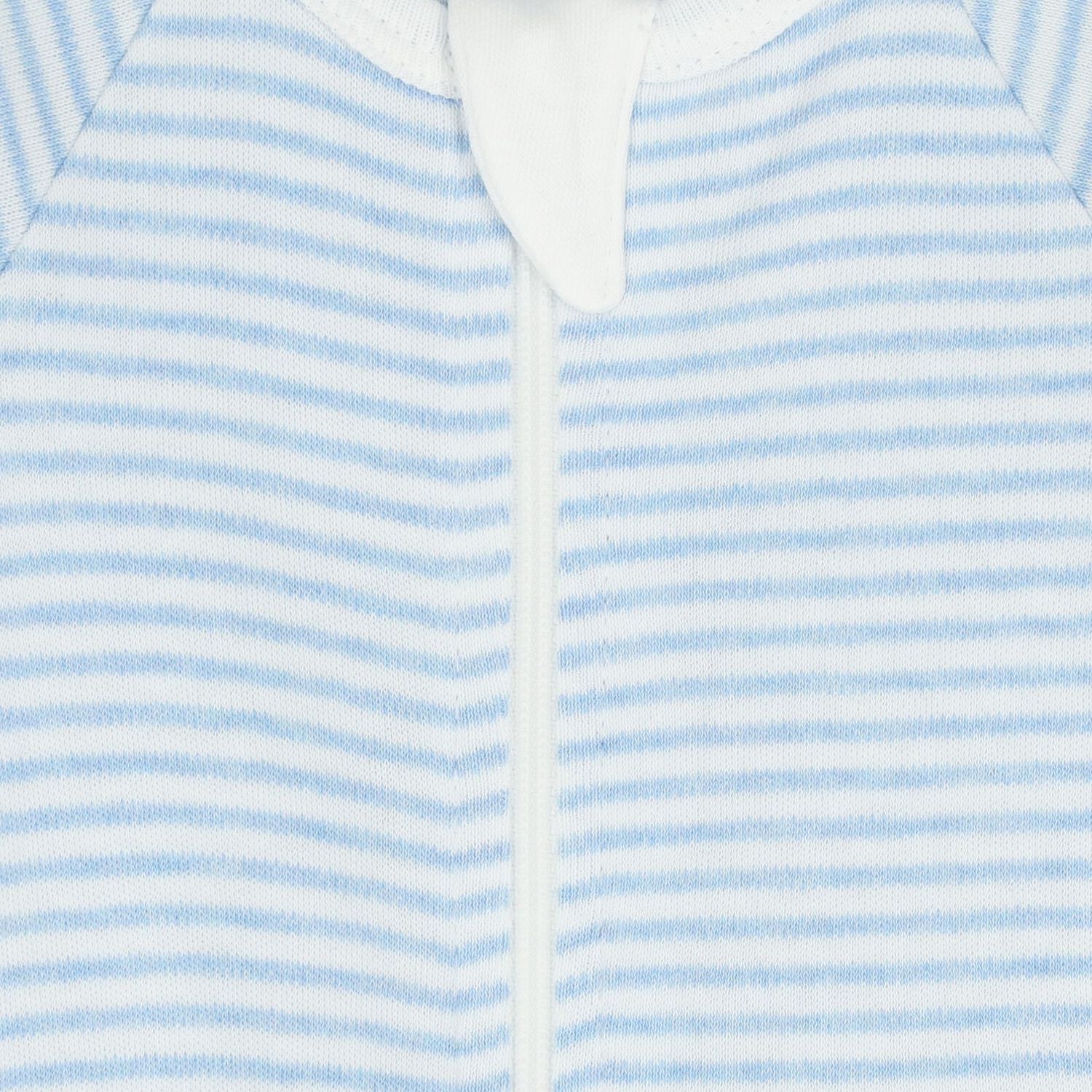 Baby Boys White & Blue Babygrows ( 4 Pack ), 1, hi-res image number null