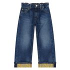 Younger Girls Blue Denim Jeans, 1, hi-res