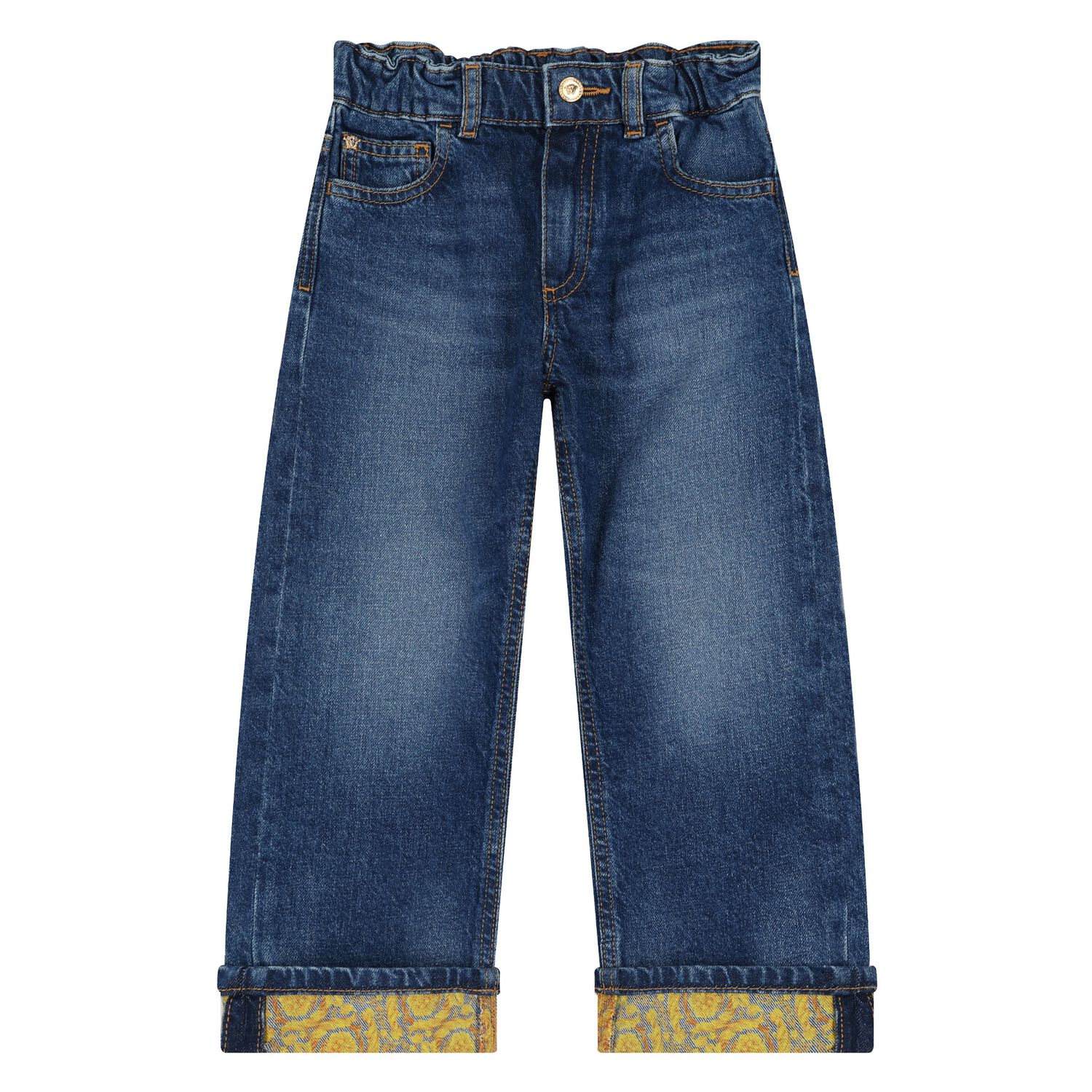 Younger Girls Blue Denim Jeans, 1, hi-res