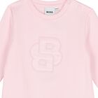 Younger Girls Pink Logo Dress, 1, hi-res
