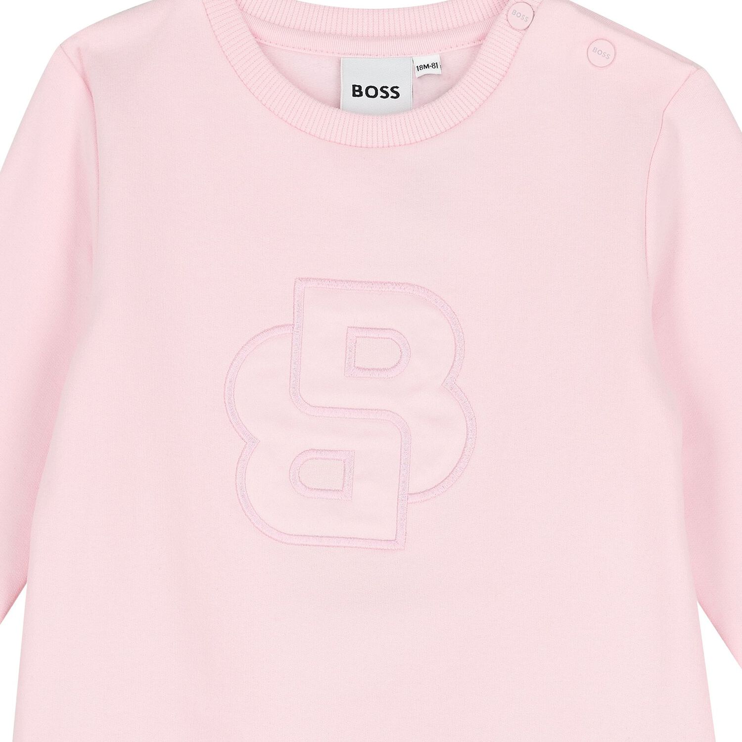 Younger Girls Pink Logo Dress, 1, hi-res