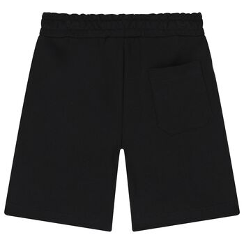 Boys Black Logo Shorts