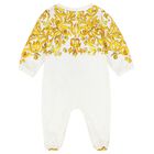 Baby Girls White & Yellow Majolica Babygrow Gift Set, 1, hi-res