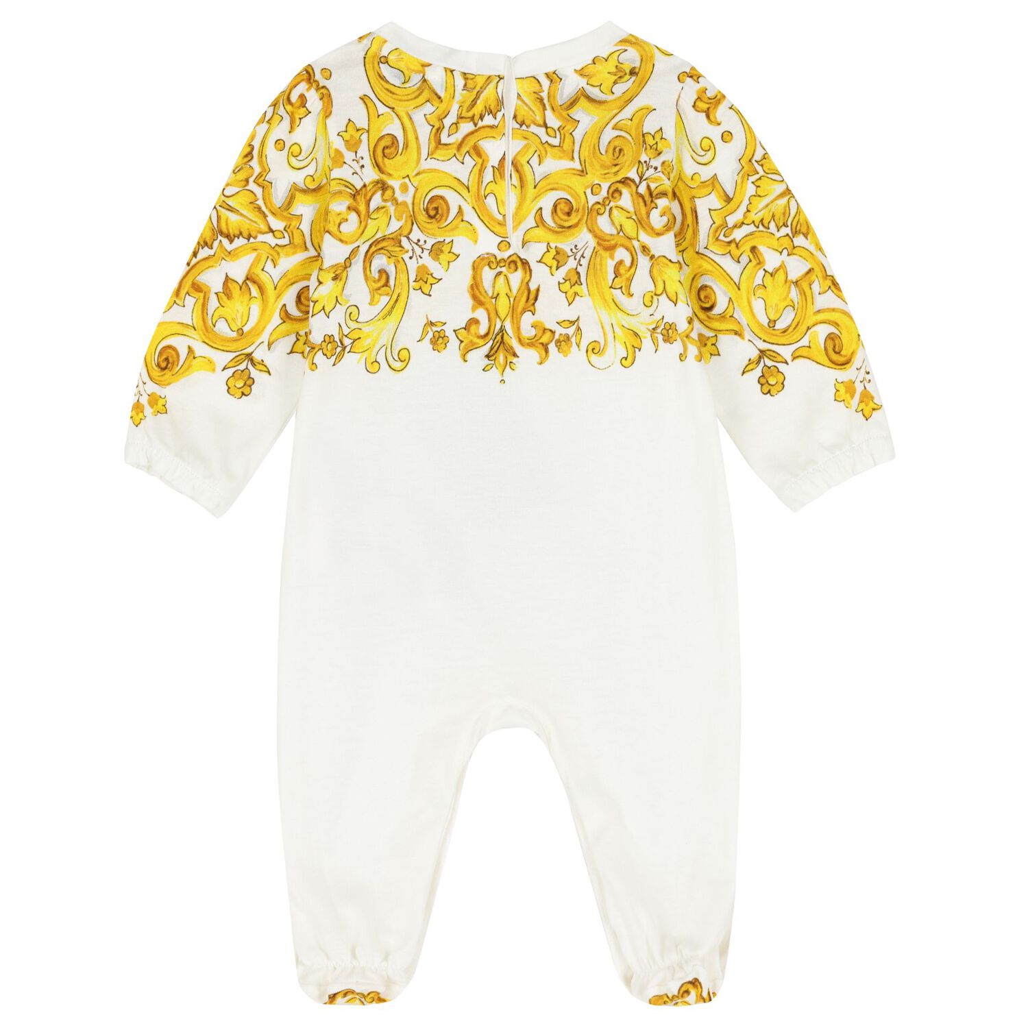 Baby Girls White & Yellow Majolica Babygrow Gift Set, 1, hi-res