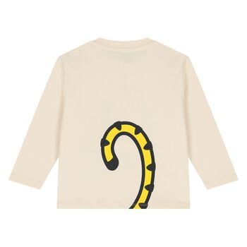 Younger Ivory Tiger Logo Long Sleeve Top