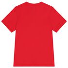 Boys Red Logo T-Shirt, 1, hi-res