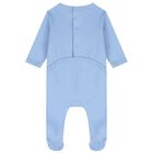 Baby Boys Blue Tiger Babygrow, 1, hi-res