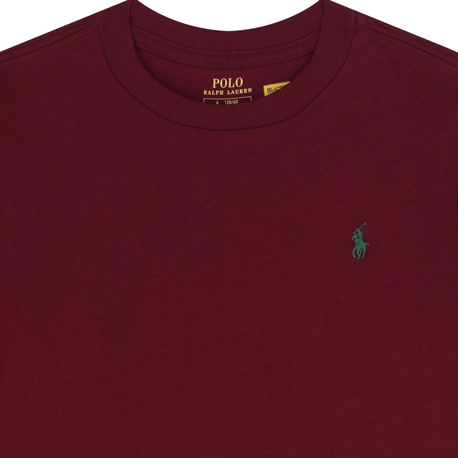 Boys Burgundy Logo T-Shirt, 1, hi-res