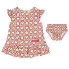 Girls Pink Flowers Dress Set, 1, hi-res