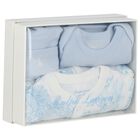 Baby Boys Ivory & Blue Babygrow Gift Set, 1, hi-res