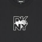 Girls Black Logo T-Shirt, 1, hi-res