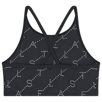 Girls Black Logo Top