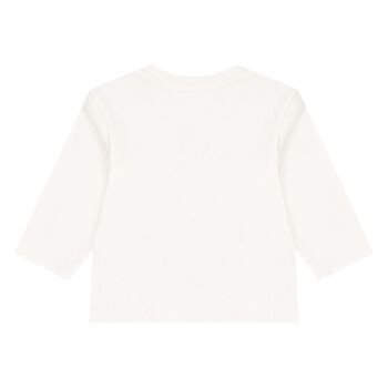 Younger Boys Ivory Bunny Long Sleeve Top
