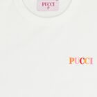 Girls White Logo Iride T-Shirt, 1, hi-res