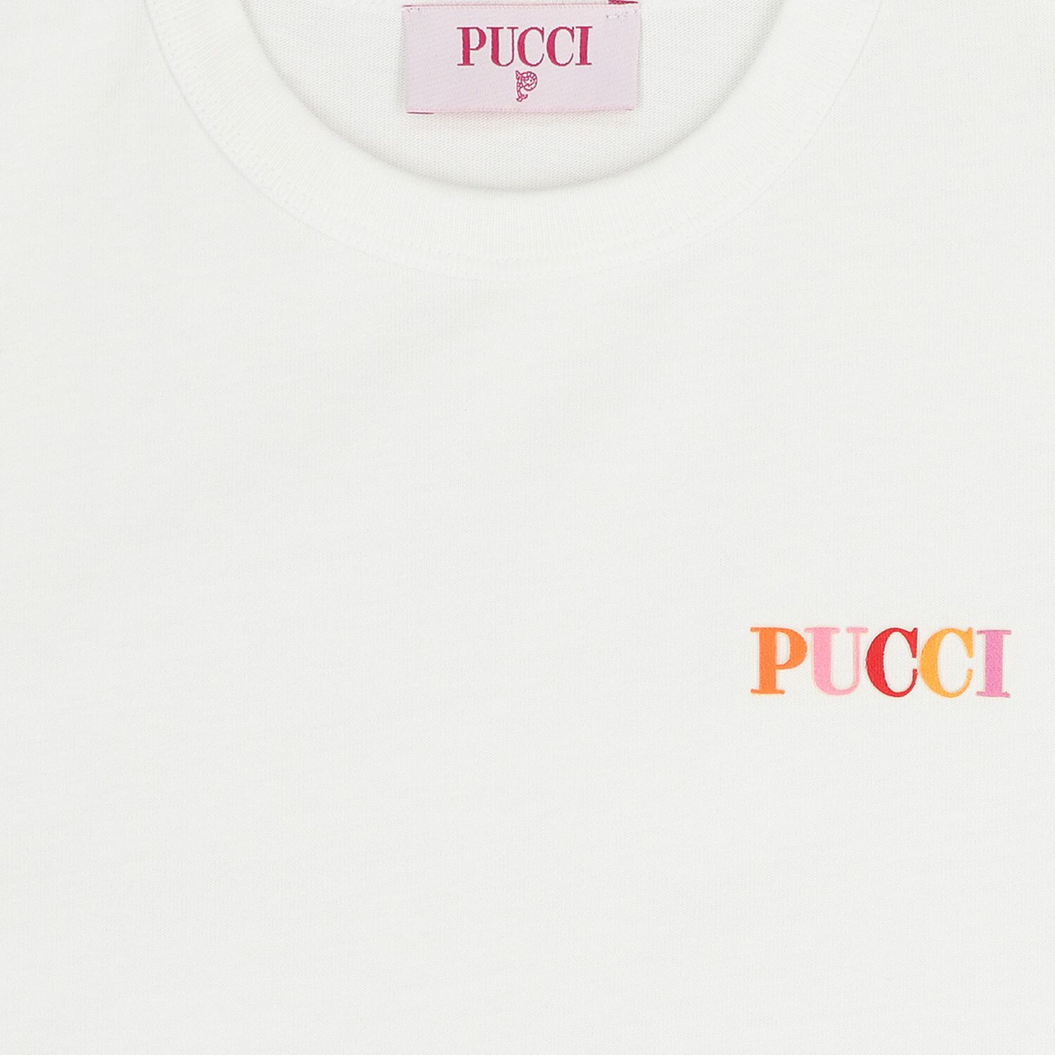 Girls White Logo Iride T-Shirt, 1, hi-res