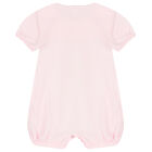 Baby Girls Pink Embellished Floral Romper, 1, hi-res