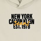 Boys Beige Logo Hooded Top, 1, hi-res