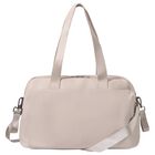 Beige Faux Leather Changing Bag, 1, hi-res